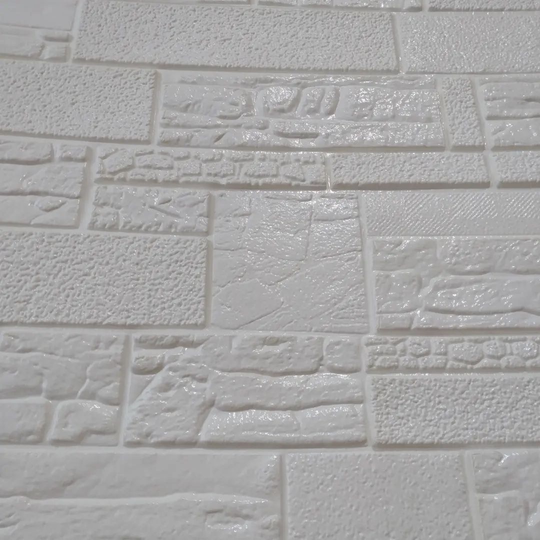 دیوارپوش فومی پشت چسبدار طرح سنگی بلوکی بسته 5 عددی