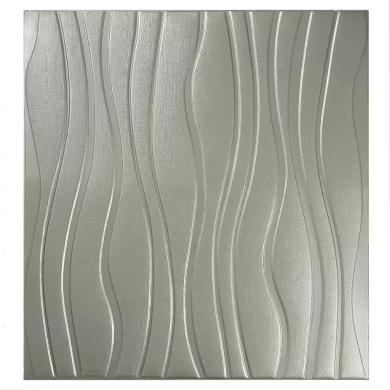 دیوارپوش مدل فومی پشت چسب دار طرح موج بسته 5 عددی