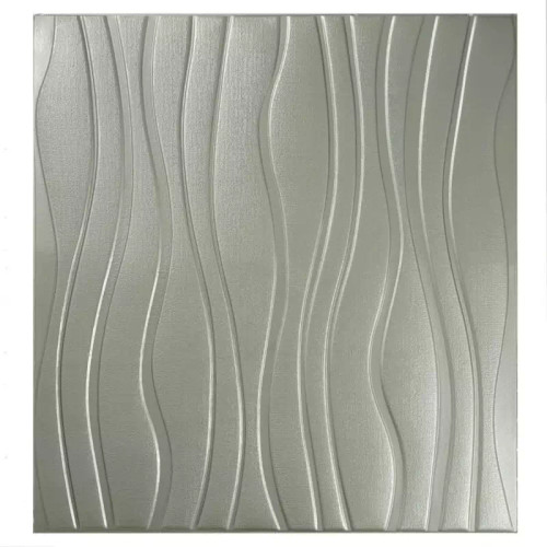 دیوارپوش مدل فومی پشت چسب دار طرح موج بسته 5 عددی