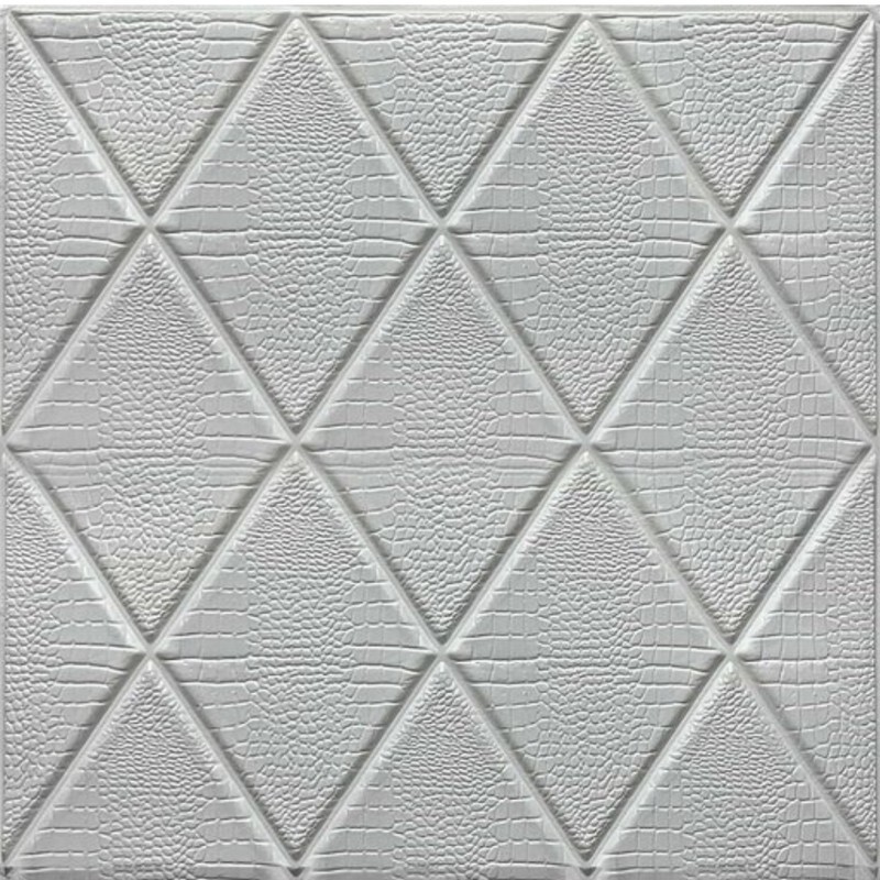 دیوارپوش مدل فومی پشت چسب دار طرح لوزی کروکدیل بسته 10 عددی